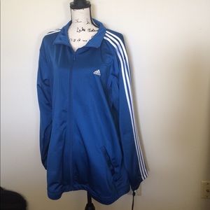 Men's Blue Adidas Track Jacket XL